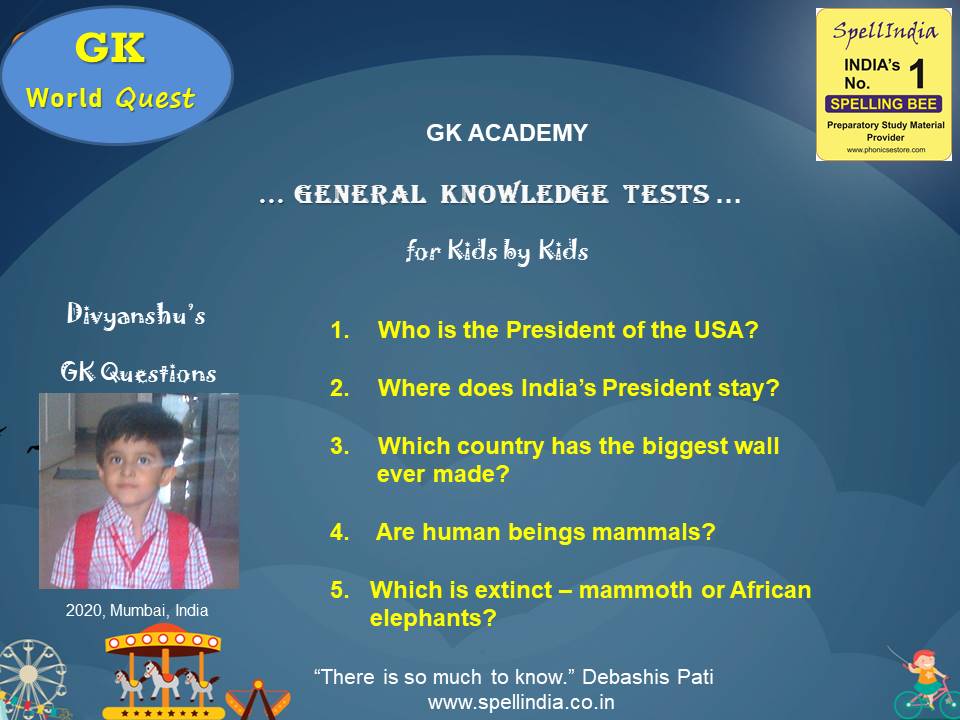 GK QUESTIONS FOR CHILDREN